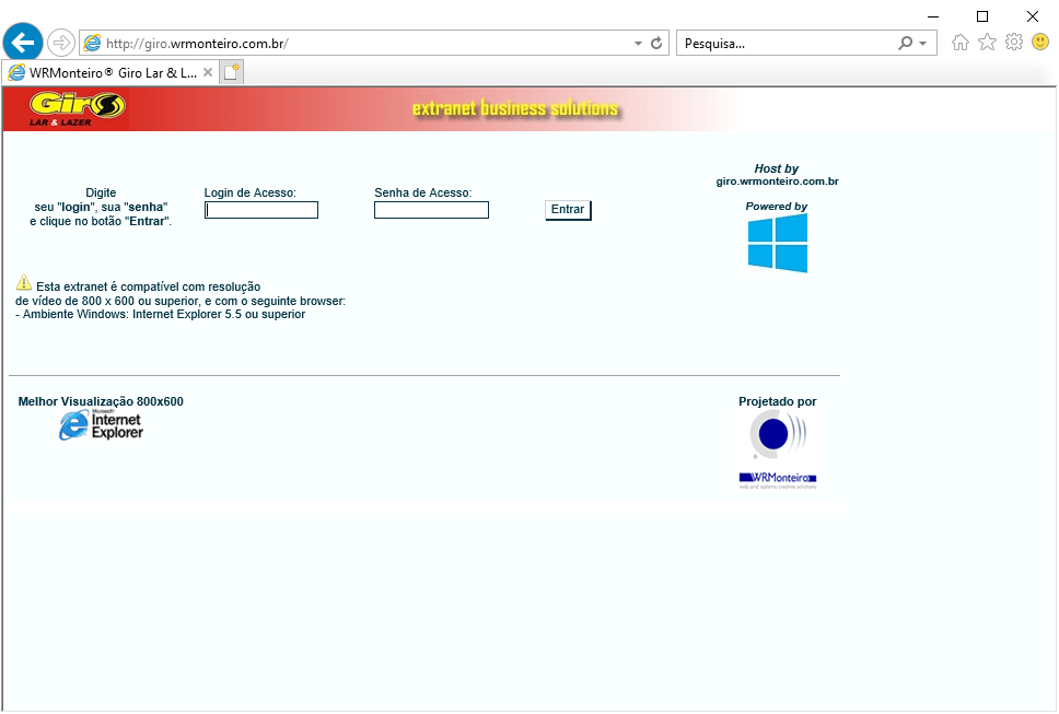 Extranet Giro Lar & Lazer